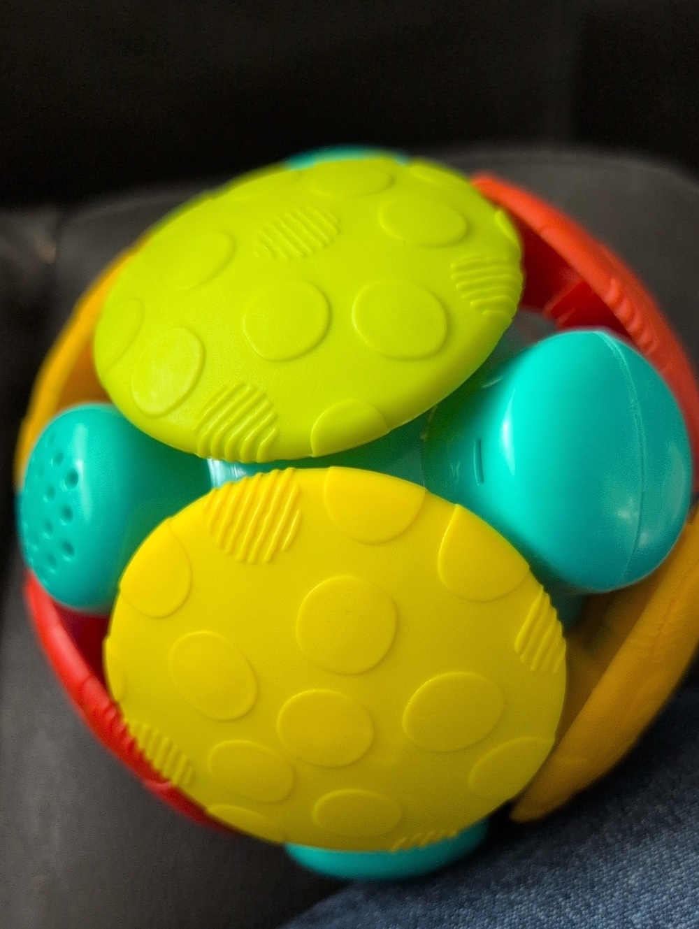 Bright Start Wobble Bobble Multi-Color Sensory Ball Toy for Kids